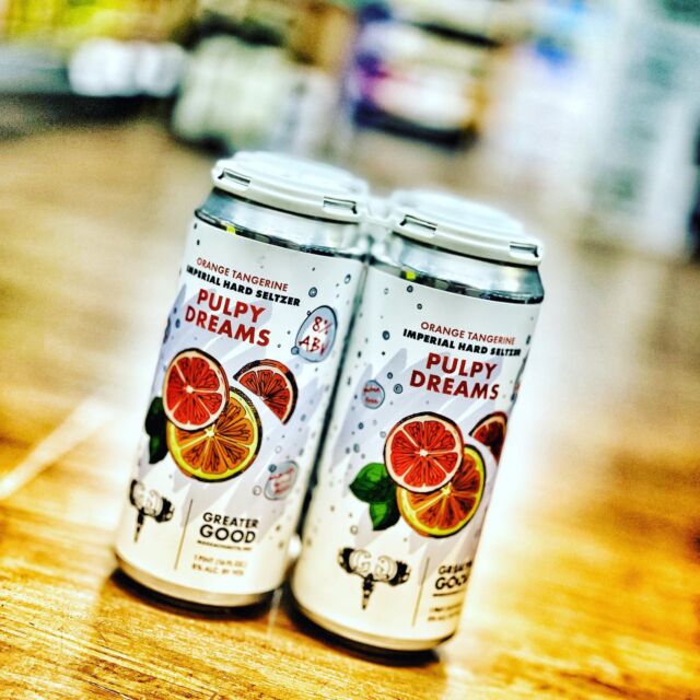 Just in: @greatergoodimperials Orange Tangerine Imperial Hard Seltzer “Pulpy Dreams”! 

🚚 Available for home delivery 🚚  📲 💻 : go to www.contiliquors.com  OR  📲 : download the “Conti Liquors” app 

 #framingham #drinkcraft #drinklocal #ashland #craftbeerboston #craftbeer #holliston #hopkinton #natick #sherborn #wayland #southborough #ma #beersofinstagram #love #drinkcraft  #delivery #framinghamma @drizly #drizly #downtownframingham #seltzer